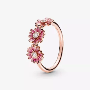 (afbeelding voor) PANDORA Roze Madeliefjes Trio Ring 188792C01