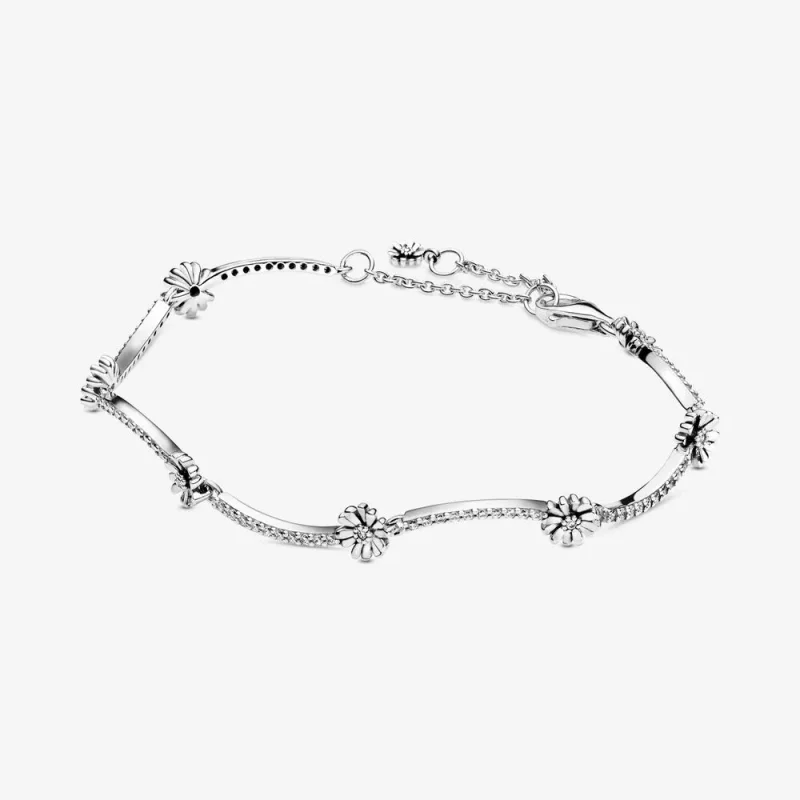 (afbeelding voor) PANDORA Sprankelende Madeliefjes Armband 598807C01