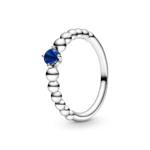 PANDORA Zeeblauwe Kralenring (afbeelding voor) PANDORA Zeeblauwe Kralenring