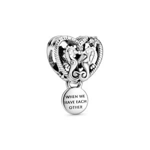 (afbeelding voor) Charms Ażurowe Serce Z Konikami Morskimi 798949c00