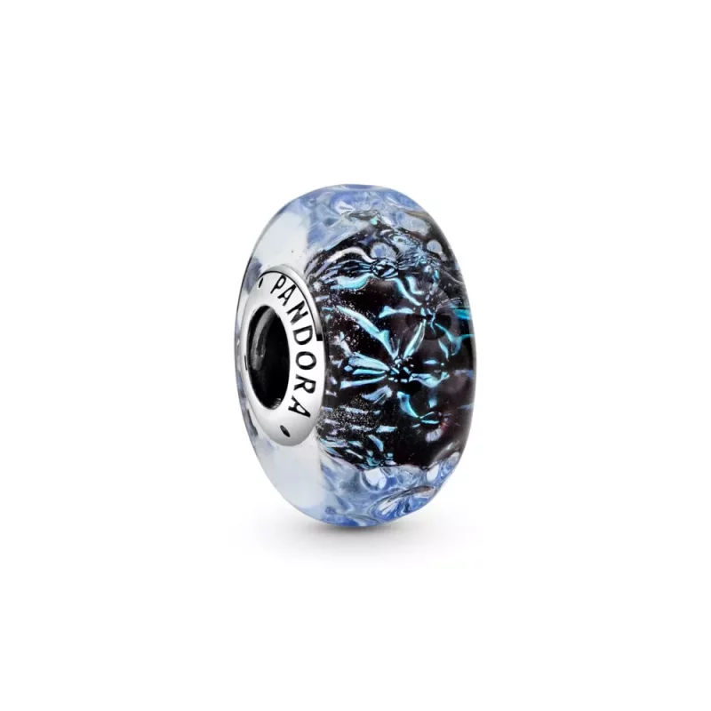 (afbeelding voor) PANDORA Golvende Donkerblauwe Muranoglazen Oceaan Bedel - 798938C00