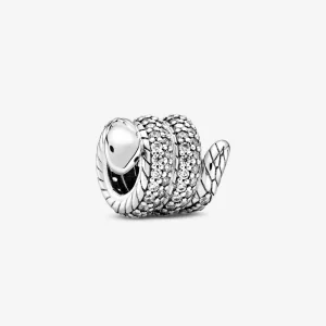 (afbeelding voor) PANDORA Glinsterende Opgerolde Slang-bedel - 799099C01