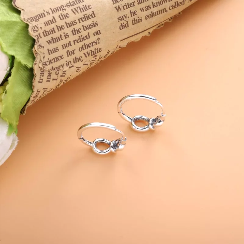 (afbeelding voor) PANDORA Infinity Knot Oorringen - 298889C00 - Bekijken 5