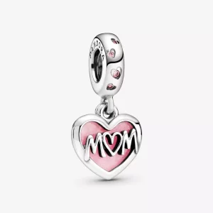 (afbeelding voor) Mum Script Heart Hangende Bedel 798887c01