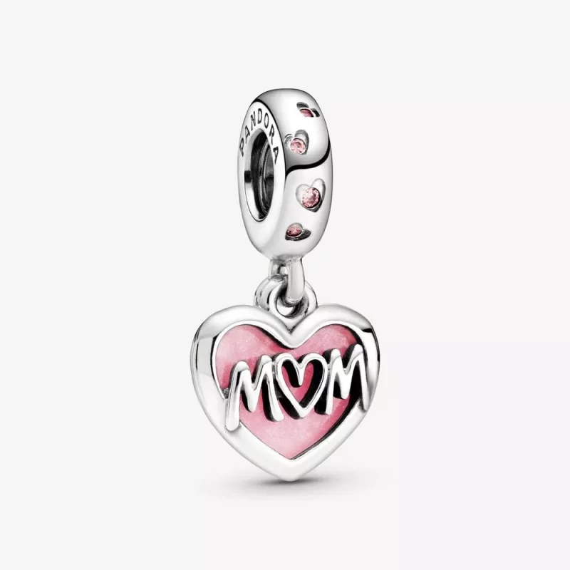 (afbeelding voor) Mum Script Heart Hangende Bedel 798887c01