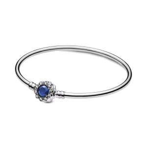 (afbeelding voor) Pandora Moments Bangle Met Tekst Live Life In Full Bloom - 598432C01