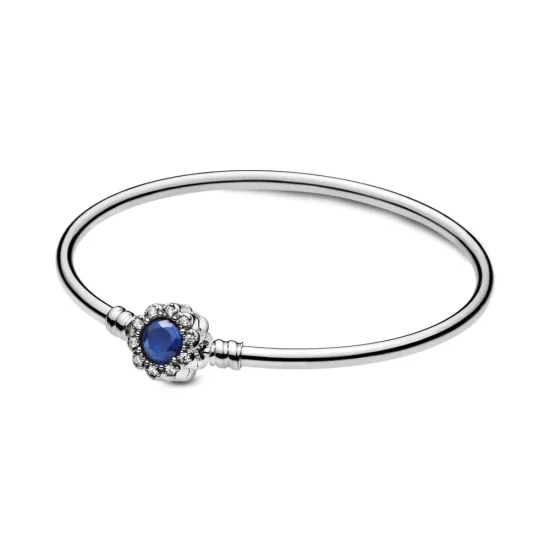 (afbeelding voor) Pandora Moments Bangle Met Tekst Live Life In Full Bloom - 598432C01