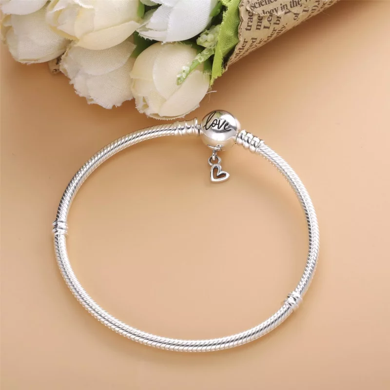 (afbeelding voor) Pandora Moments Infinity Bangle Met Hartsluiting - 598891C00 - Bekijken 4