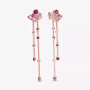 (afbeelding voor) PANDORA Pink Fan Oorknopjes - 288190C01