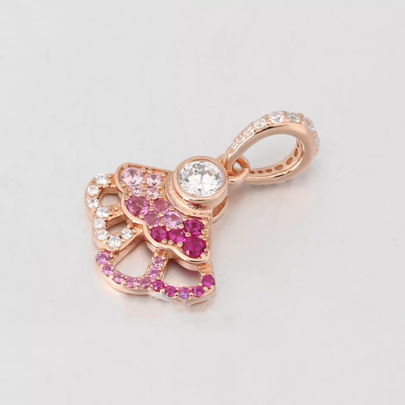 (afbeelding voor) PANDORA Pink Fan Oorhangers - 788147C01 - Bekijken 2