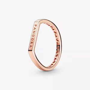 (afbeelding voor) PANDORA Stapelring met logobalkje - 189048C00