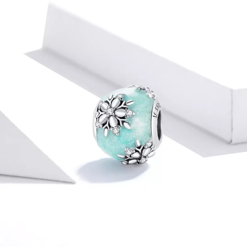 (afbeelding voor) Pandora Style Glanzende Sneeuwvlokken Bedel Bedel - SCC1650 - Bekijken 2