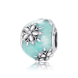 (afbeelding voor) Pandora Style Glanzende Sneeuwvlokken Bedel Bedel - SCC1650