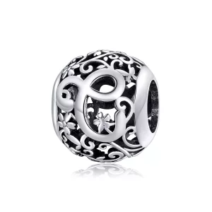 Pandora Style Opengewerkte Bloem Letter C Bedel - SCC1444-C (afbeelding voor) Pandora Style Opengewerkte Bloem Letter C Bedel - SCC1444-C
