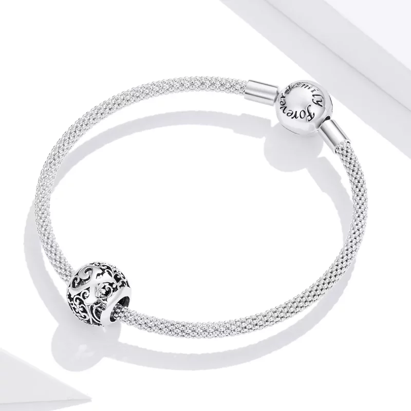 (afbeelding voor) Pandora Style Opengewerkte Bloem Letter X Bedel - SCC1444-X - Bekijken 3