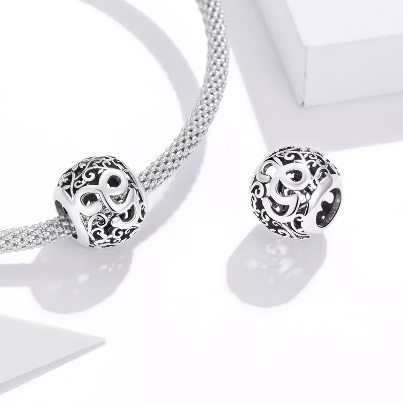 (afbeelding voor) Pandora Style Opengewerkte bloemenletter G Bedel - SCC1444-G - Bekijken 4