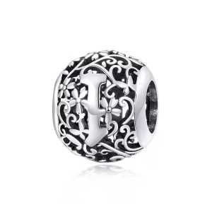Pandora Style Opengewerkte bloemenletter I Bedel - SCC1444-I (afbeelding voor) Pandora Style Opengewerkte bloemenletter I Bedel - SCC1444-I