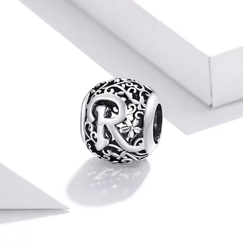 (afbeelding voor) Pandora Style Opengewerkte bloemenletter R Bedel - SCC1444-R - Bekijken 2