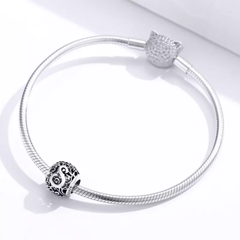 (afbeelding voor) Pandora Style Opengewerkte bloemenletter S Bedel - SCC1444-S - Bekijken 3