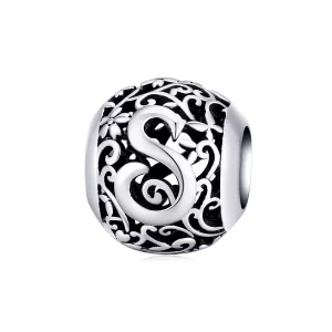 (afbeelding voor) Pandora Style Opengewerkte bloemenletter S Bedel - SCC1444-S