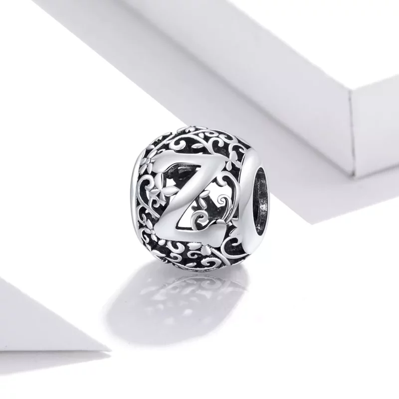 (afbeelding voor) Pandora Style Opengewerkte bloemenletter Z Bedel - SCC1444-Z - Bekijken 2