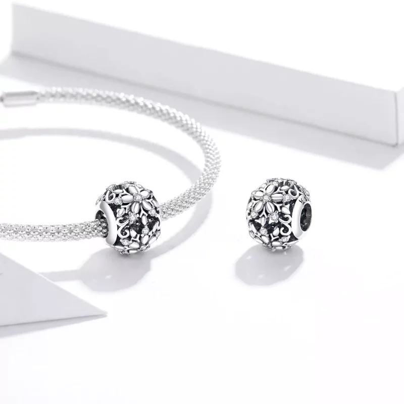 (afbeelding voor) Pandora Style Opengewerkte Sneeuwvlokken Charm Bedel - SCC1651 - Bekijken 4
