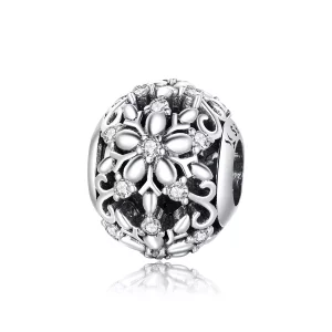 (afbeelding voor) Pandora Style Opengewerkte Sneeuwvlokken Charm Bedel - SCC1651