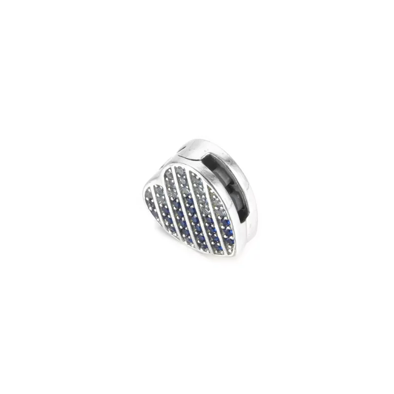 (afbeelding voor) PANDORA Blauw Pavé Hart Clip Bedel - 799346C01 - Bekijken 2