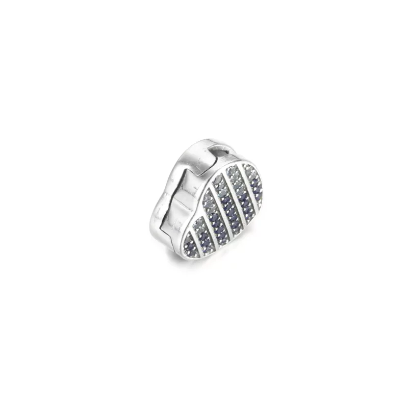 (afbeelding voor) PANDORA Blauw Pavé Hart Clip Bedel - 799346C01 - Bekijken 3