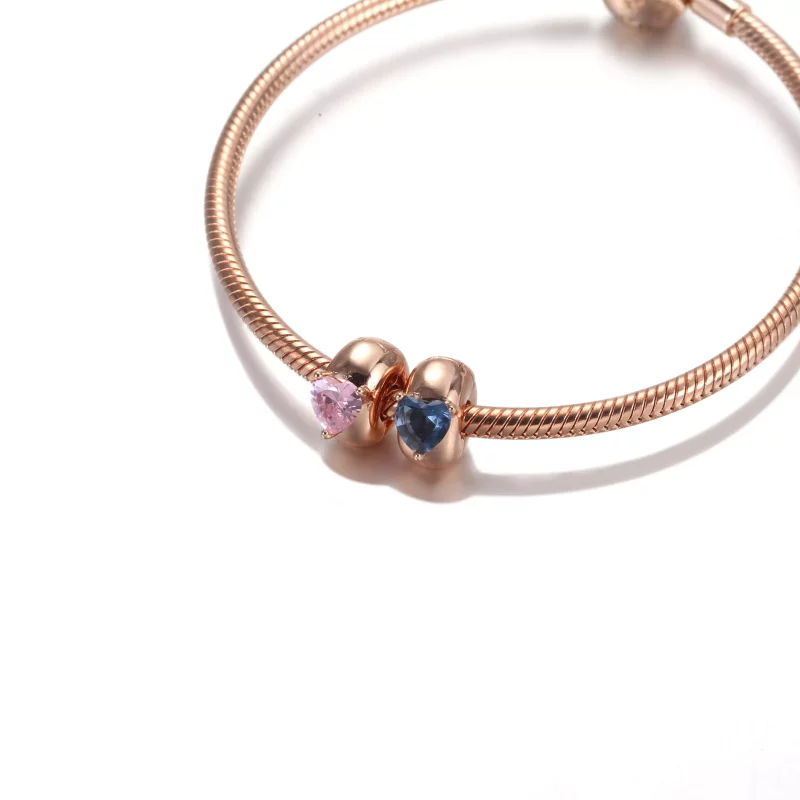 (afbeelding voor) Blue Heart Solitaire Clip Bedel 789203c02 - Bekijken 7