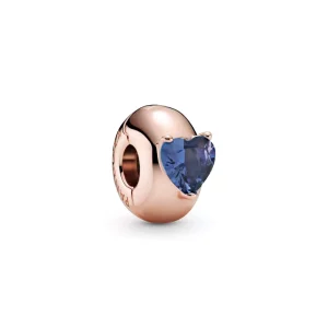 (afbeelding voor) Blue Heart Solitaire Clip Bedel 789203c02
