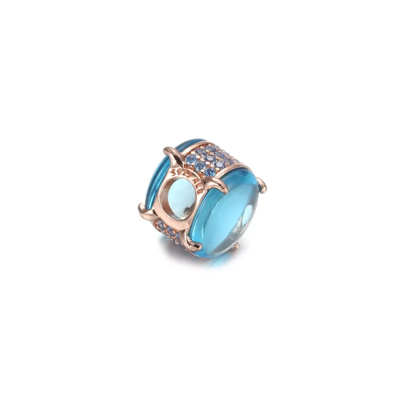 (afbeelding voor) PANDORA Blue Oval Cabochon Bedel - 789309C01 - Bekijken 4