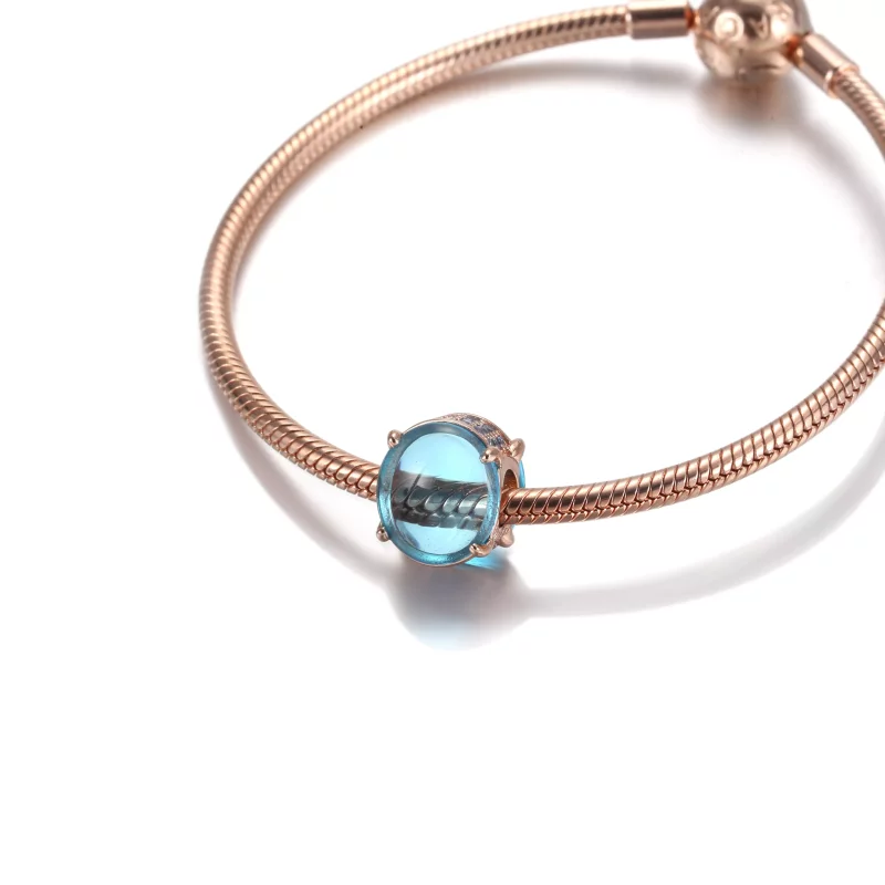 (afbeelding voor) PANDORA Blue Oval Cabochon Bedel - 789309C01 - Bekijken 5