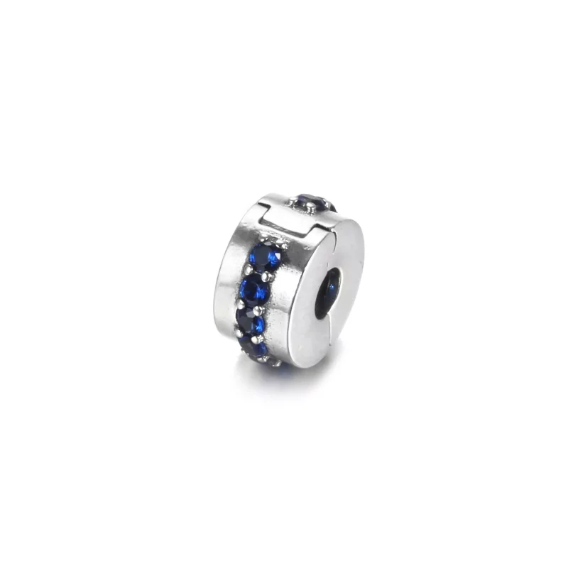 (afbeelding voor) PANDORA Blue Sparkle Clip Bedel - 791972C01 - Bekijken 2