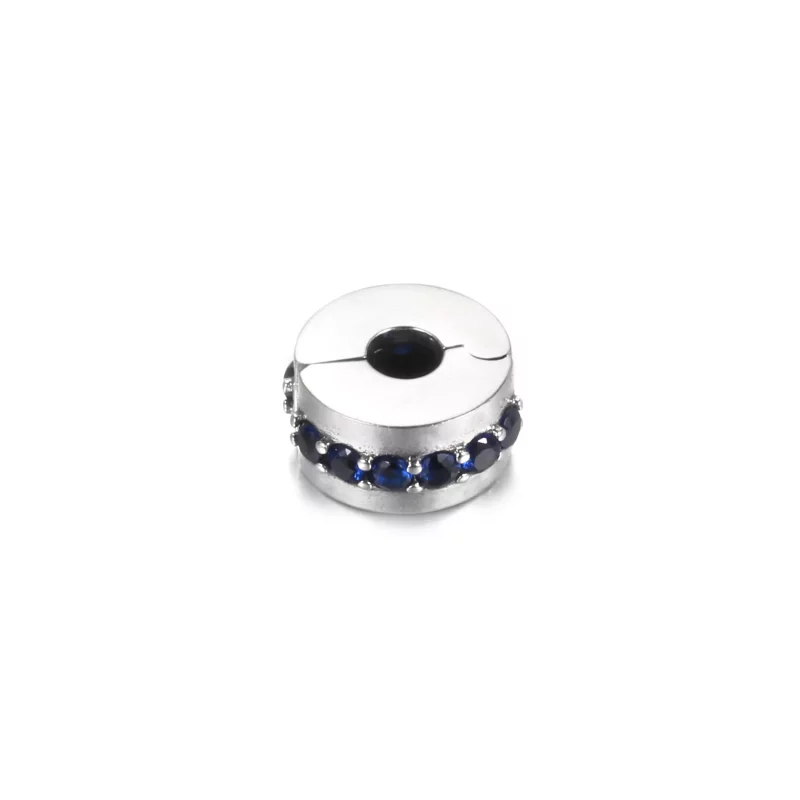 (afbeelding voor) PANDORA Blue Sparkle Clip Bedel - 791972C01 - Bekijken 3