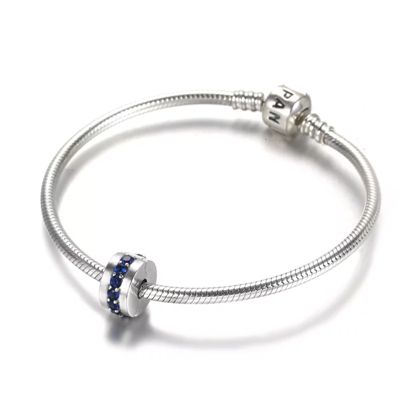 (afbeelding voor) PANDORA Blue Sparkle Clip Bedel - 791972C01 - Bekijken 5