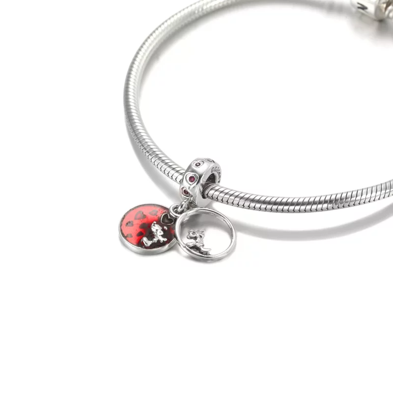 (afbeelding voor) Disney Mickey Mouse & Minnie Mouse Love and Kisses Hangende Bedel - 799298C01 - Bekijken 5
