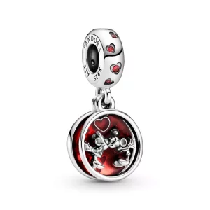 (afbeelding voor) Disney Mickey Mouse & Minnie Mouse Love and Kisses Hangende Bedel - 799298C01