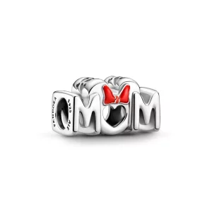 (afbeelding voor) Disney Minnie Mouse Bow & Mum Bedel - 799363C01