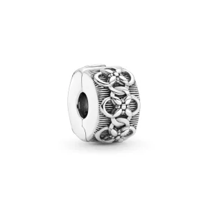 (afbeelding voor) PANDORA Flower Pattern Clip Bedel - 799316C00