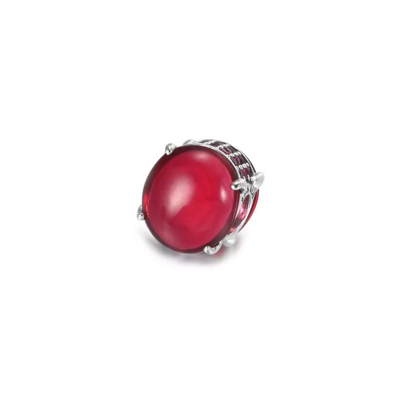 (afbeelding voor) PANDORA Fuchsia Rose Oval Cabochon Bedel - 799309C01 - Bekijken 2