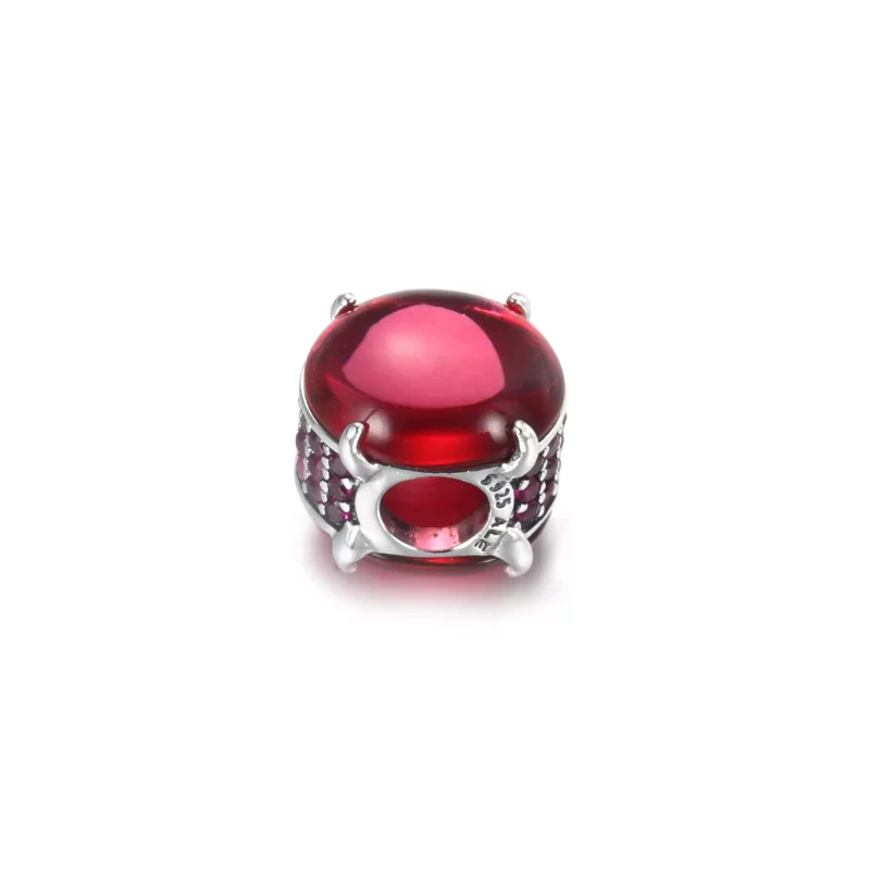 (afbeelding voor) PANDORA Fuchsia Rose Oval Cabochon Bedel - 799309C01 - Bekijken 4