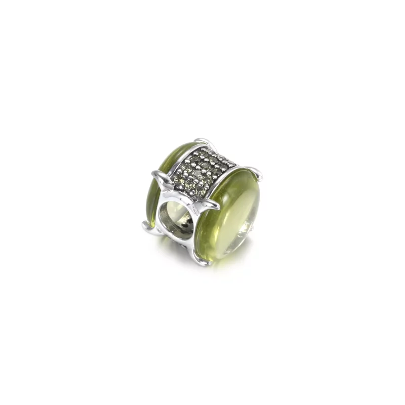 (afbeelding voor) PANDORA Green Oval Cabochon Bedel - 799309C02 - Bekijken 3