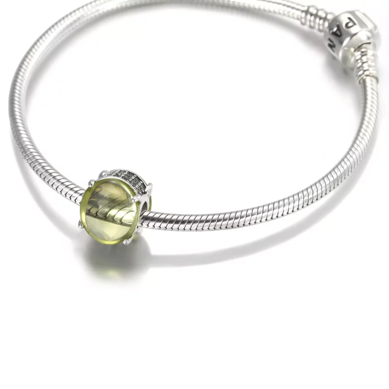 (afbeelding voor) PANDORA Green Oval Cabochon Bedel - 799309C02 - Bekijken 5