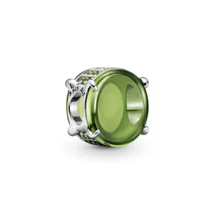 (afbeelding voor) PANDORA Green Oval Cabochon Bedel - 799309C02