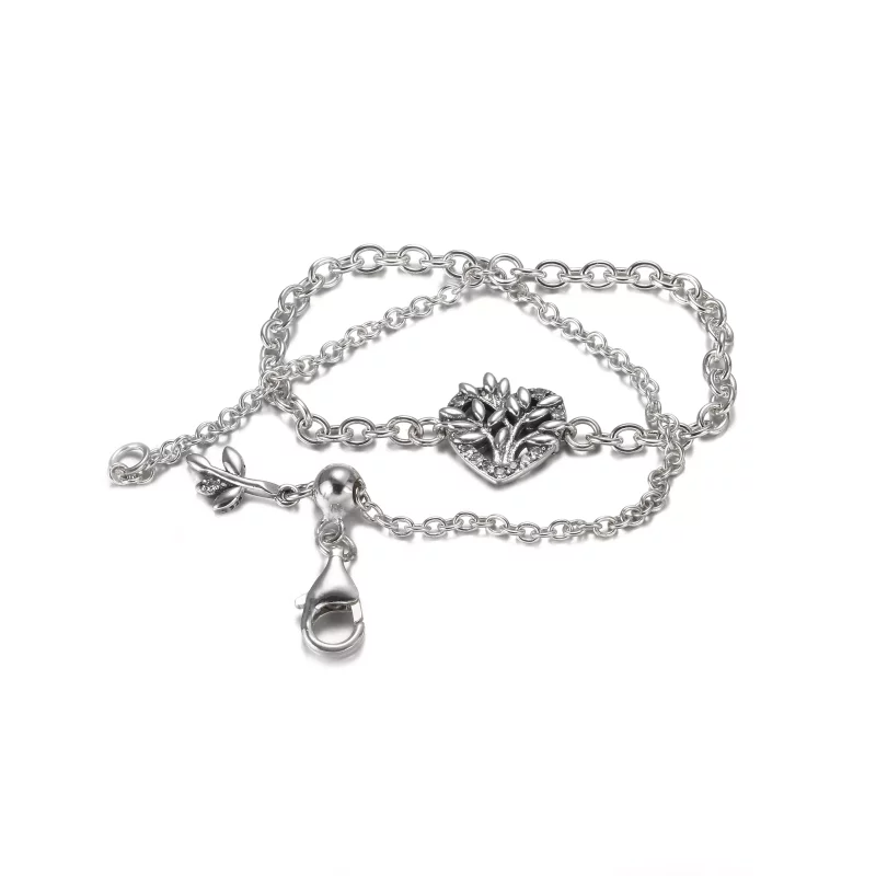 (afbeelding voor) PANDORA Heart Family Tree Chain Bracelet - 599292C01 - Bekijken 4
