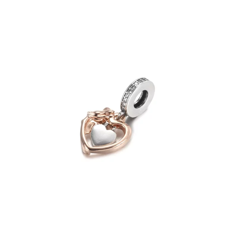 (afbeelding voor) PANDORA Heart & Rose Flower Hangende Bedel - 789290C01 - Bekijken 3