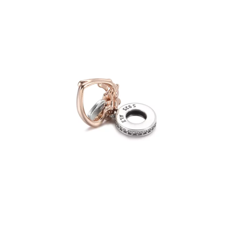 (afbeelding voor) PANDORA Heart & Rose Flower Hangende Bedel - 789290C01 - Bekijken 4