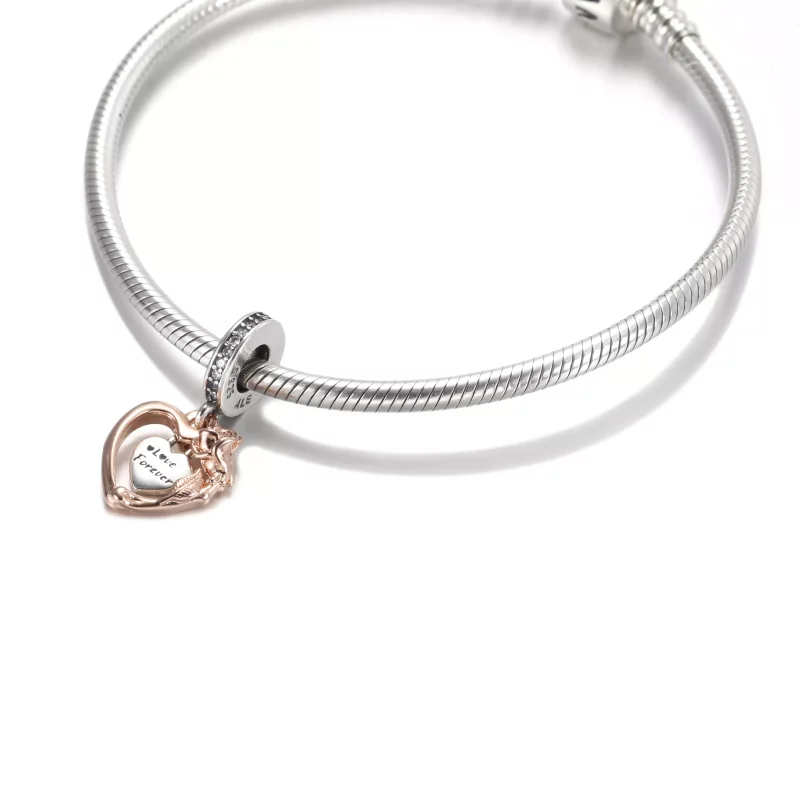 (afbeelding voor) PANDORA Heart & Rose Flower Hangende Bedel - 789290C01 - Bekijken 5