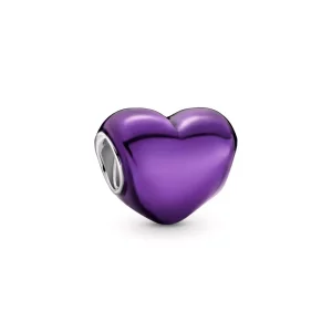 (afbeelding voor) Metallic Purple Heart Bedel 799291c01